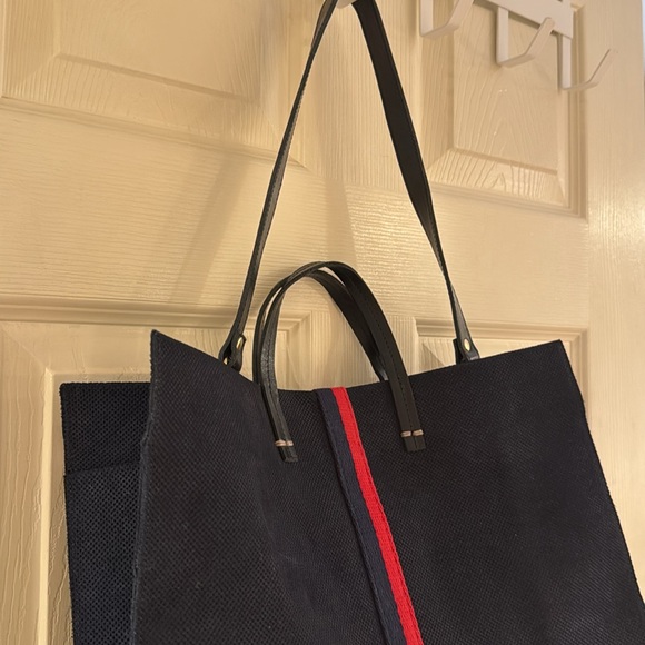 Clare V Simple Perforated Suede Tote - Picture 4 of 4
